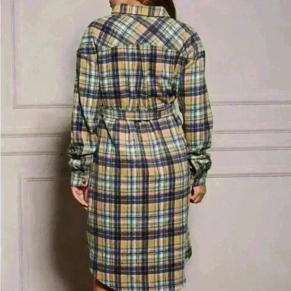 Women’s button up plaid midi dress size S - Picture 3 of 5